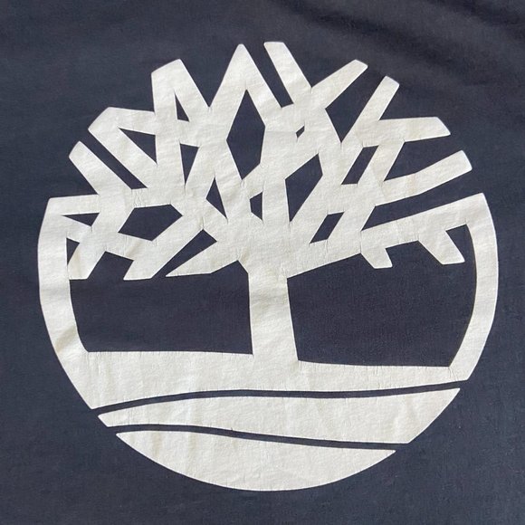 TIMBERLAND (Size M) Brand Logo Black Tee - Picture 2 of 5